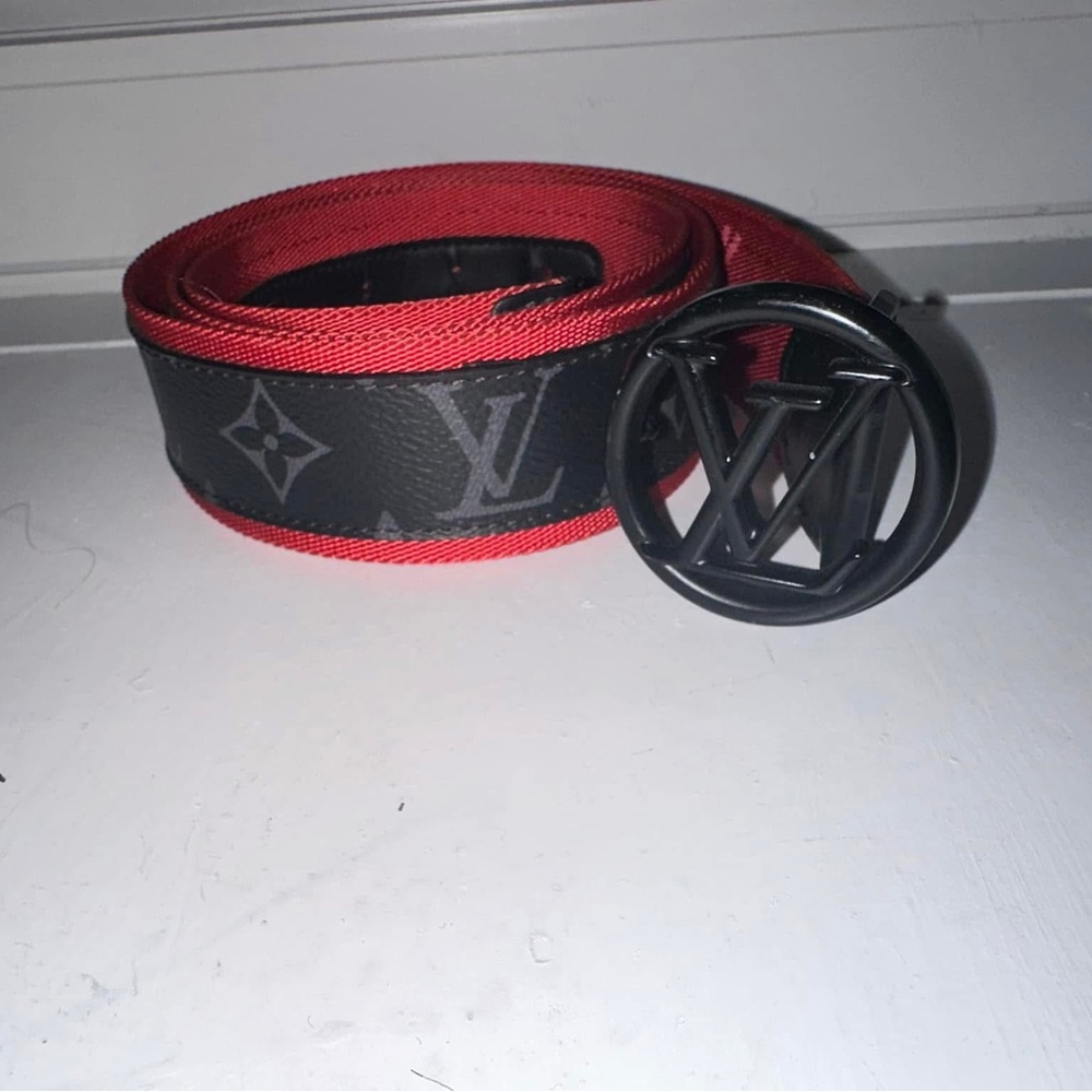Louis Vuitton Circle Monogrammed Eclipse Belt - 85cm/34 inches